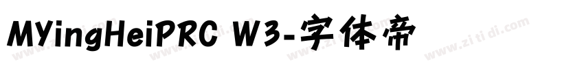MYingHeiPRC W3字体转换